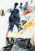 Louise Hall, On the Back of a Bakkie, mixed media on paper