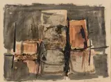 Barry de Villiers, Abstract, mixed media on paper