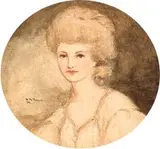 William Timlin, Portrait of a Lady, miniature, watercolour on paper