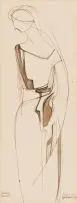 Anna Vorster, Chorus 'Hecuba', ink on paper