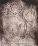 Irma Stern, Seated Nude, etching