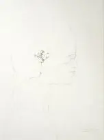 Monkey Creating Aphrodite by Judith Mason, pencil on paper, offered Mar 2019