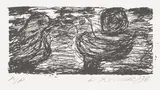 David Koloane, Two Birds, one-colour lithograph