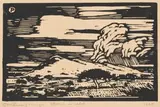 Storm en Veld by Jacobus Hendrik Pierneef, linocut, sold Mar 2019
