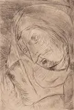 Irma Stern, Saint, etching