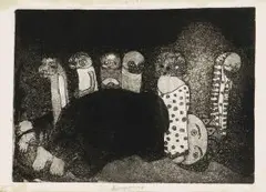 Cyprian Shilakoe, Let Disappear, etching and aquatint