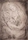 Irma Stern, Seated Woman, etching
