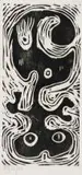Wopko Jensma, Abstract with Circular Forms, woodcut