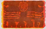 Wopko Jensma, Abstract in Red, colour screenprint