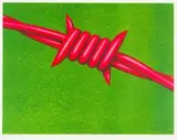 Norman Catherine, The Grass is Greener, hand-drawn offset lithograph