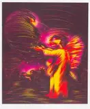 Norman Catherine, Temptation, hand-drawn offset lithograph