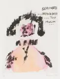 Robert Hodgins, Servants ... Nowadays, single-colour lithograph with hand colouring