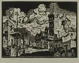 Gregoire Boonzaier, Bo-Kaap, linocut