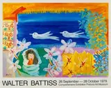 Walter Battiss, Walter Battiss Comprehensive Exhibition, Pretoria Art Museum, poster, 1979, photo lithograph