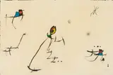 Joan Miró, Abstract, Barcelona 1972-73 Series, No. 11, colour etching and aquatint with high relief embossing