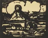 Die Sfinks, Fouriesburg (Nilant 58) by Jacobus Hendrik Pierneef, linocut, offered Oct 2018