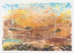 Thijs Nel, Near Barrydale, acrylic and pigment on canvas