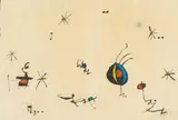 Joan Miró, Abstract, Barcelona 1972-73 Series, No. 10, colour etching and aquatint with high relief embossing