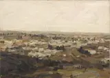 Anton Karstel, Landscape, oil on canvas