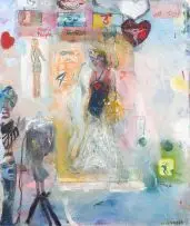 Wendy Anziska, Plastic People, oil on canvas