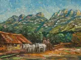 Stefan Ampenberger, Landscape with Donkey Cart