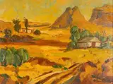 Stefan Ampenberger, Landscape with Distant Mountains