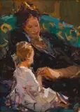 Adriaan Boshoff, Special Moment, oil on canvas laid down on board