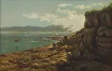 Gino (Giovanni) Fasciotti, Coastal Scene, oil on canvas