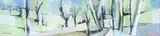 Ronald Mylchreest, Landscape with Trees, watercolour on paper laid down on board