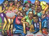 Thomas Motswai, Matric Results, pastel on paper
