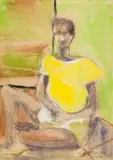 Louis Maqhubela, Seated Man