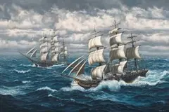 Peter Gerd Bilas, Taeping & Ariel, oil on canvasboard