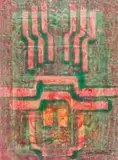 Bettie Cilliers-Barnard, Abstract in Red and Green