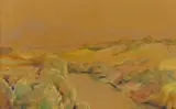 Landscape with Stream by Walter Battiss, watercolour on card, offered Oct 2018