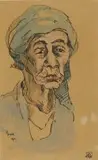 Portrait of an Old Woman by Gregoire Boonzaier, watercolour and ink on paper, offered Oct 2018