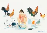 Nerine Desmond, Country Cinderella, watercolour on artist's board