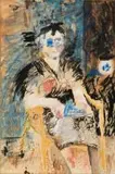 Elza Botha, Seated Women, mixed media