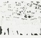 Robert Hodgins, Jo'burg Words, etching