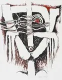 Cecil Skotnes, Mask, screenprint