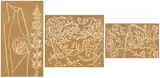 Locust Swarm; Bushveld Life; Cattle Metamorphasied into Plants; The Newborn Kid, four by Walter Battiss, colour woodcut, sold Jun 2018