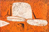 Motopos by Walter Battiss, colour woodcut, sold Jun 2018