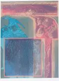 Lionel Abrams, Pink and Blue Abstract