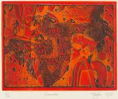 Michael Kane Taylor, Samaru, colour etching