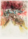 Roberto Matta, Hom'mere III: L'Ergonaute, Plate VII: Le palais d'hiver