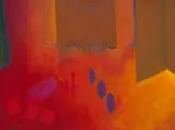 Regi Bardavid, A Sunset in Africa, oil and beeswax on canvas
