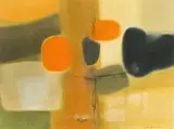 Jan Dingemans, Abstract in Orange and Black