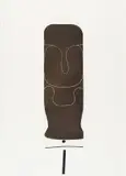 Victor Pasmore, Brown Image, 1974, etching and aquatint with screenprint
