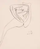 Nude II by Walter Battiss, pencil on paper, sold Jun 2018