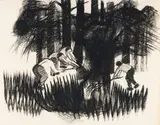 Susan Helm Davies, Study for Fire at Grootvlei