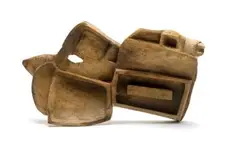 Abstract Form with Niches by Jackson Hlungwani, carved wood, sold Jun 2018